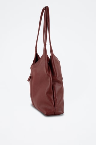 	Sac porté épaule en cuir Fred  - Bordeaux