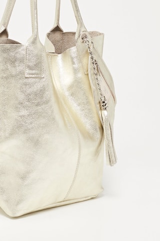 Sac porté épaule en cuir Yana - Doré