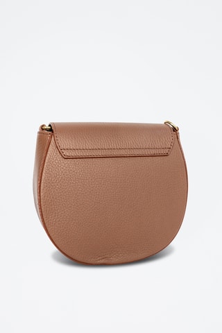 Sac bandoulière en cuir Polly  - Marron