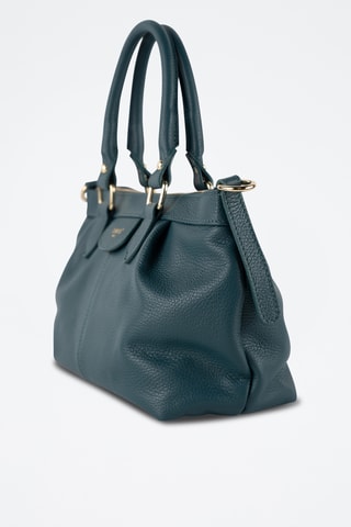 Sac bandoulière en cuir Jett - Bleu canard