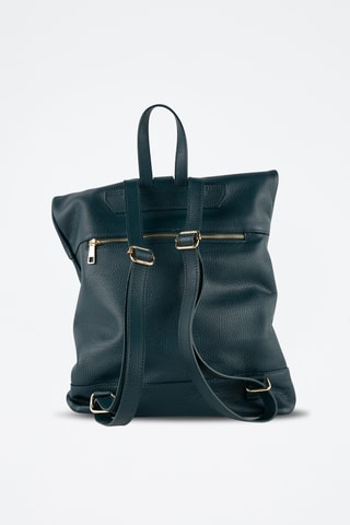 Sac à dos en cuir Nash - Bleu canard