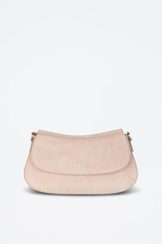 Sac porté épaule en nubuck Cyra  - Taupe