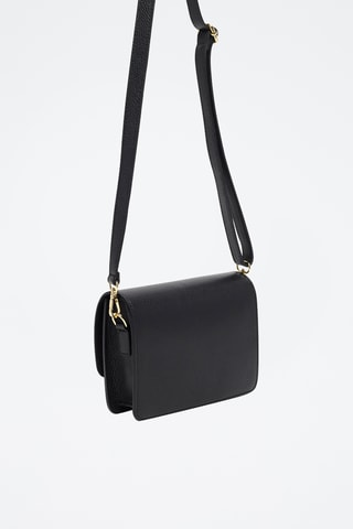 Sac bandoulière en cuir Gaya - Noir