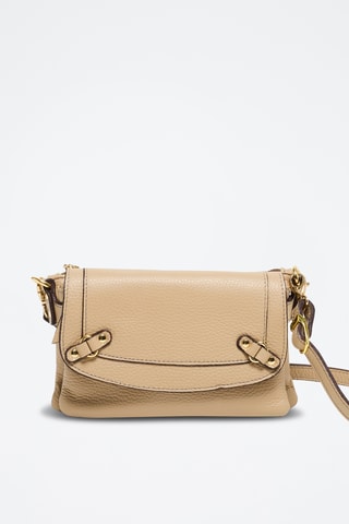 Sac bandoulière en cuir Joe - Nude