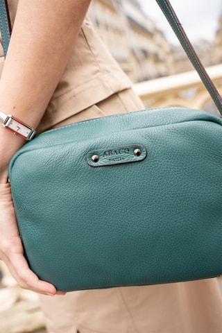 Sac bandoulière en cuir Marelys - Vert