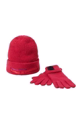 Berretto e guanti - Rosso