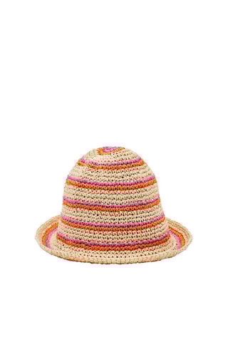 Cappello di paglia - Beige e arancione
