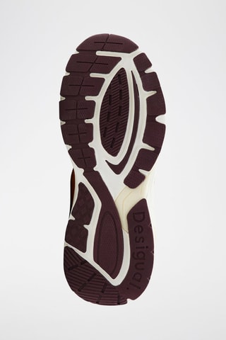 Sneakers in pelle scamosciata - Arancione e marrone scuro 