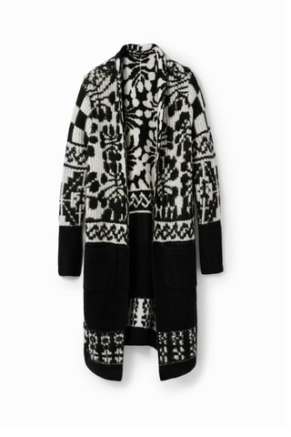 Cardigan lungo - Nero