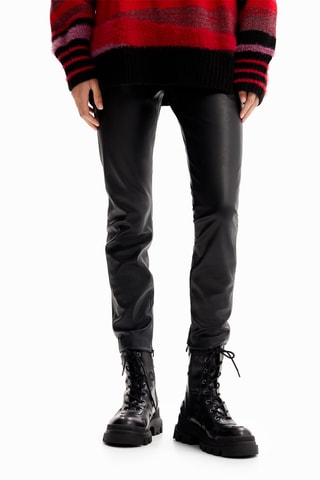 Pantaloni straight - Nero