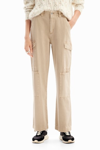 Pantaloni cargo - Beige