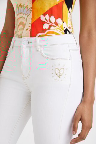 Pantaloni slim - Bianco