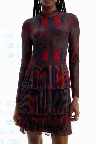 Abito con volant - Nero