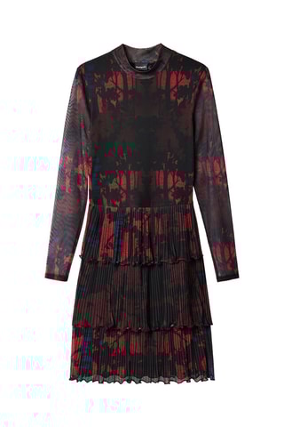 Abito con volant - Nero