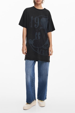 Abito t-shirt Topolino Disney - Nero