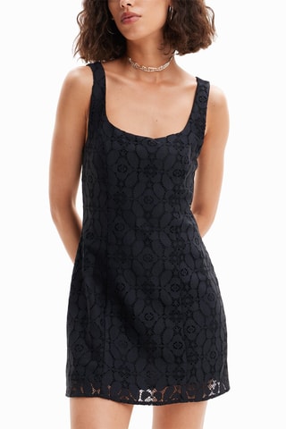 Abito in pizzo - Nero