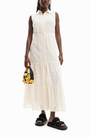 Abito in pizzo - Ecrù