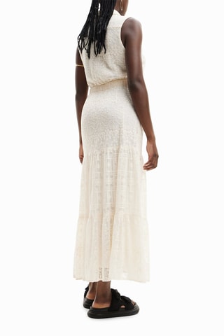 Abito in pizzo - Ecrù