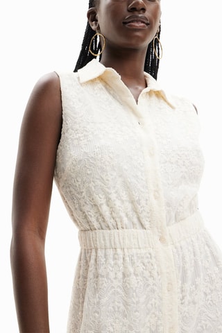 Abito in pizzo - Ecrù