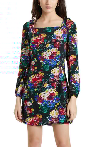 Abito taglio dritto - Nero e giallo