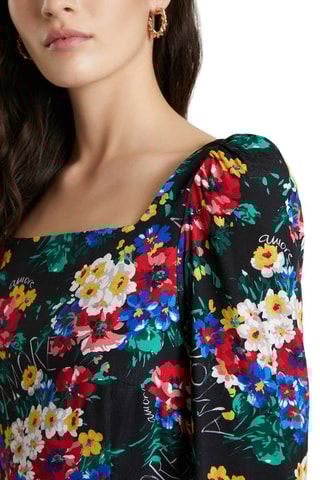 Abito taglio dritto - Nero e giallo