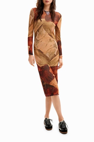 Abito a tubino - Marrone