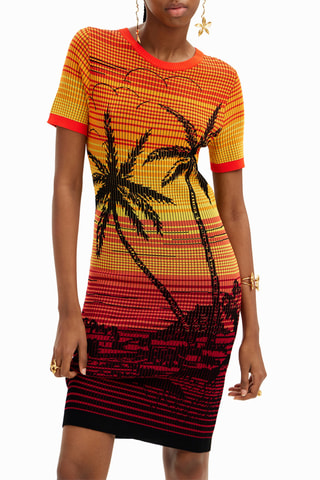 Abito a tubino - Rosso