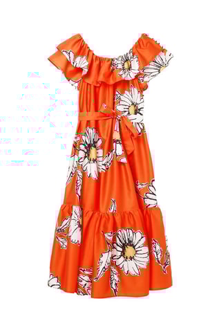 Abito midi - Arancione