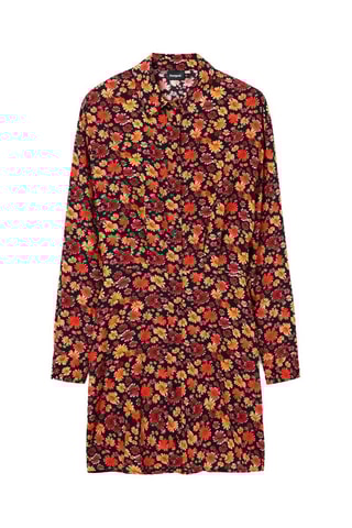 Abito a camicia - Rosso e arancione