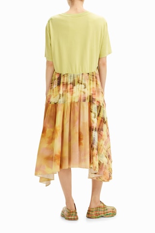 Abito effetto trompe-l’œil - Giallo