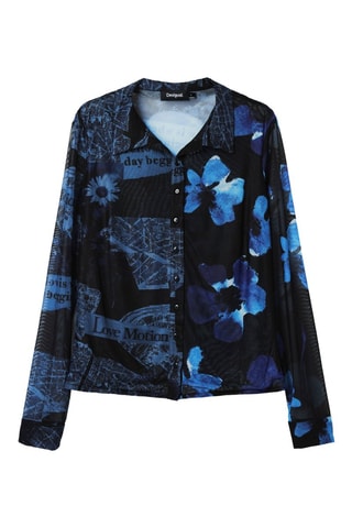 Camicia - Nero e blu