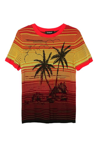 Top - Rosso e giallo