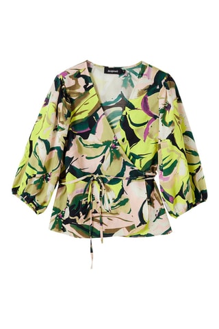 Blusa a portafoglio - Verde chiaro