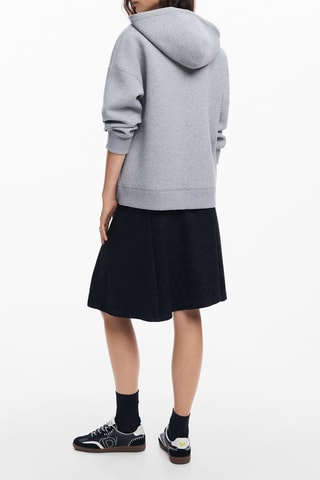 Felpa con cappuccio - Grigio