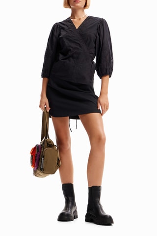 Camicia regular - Nero