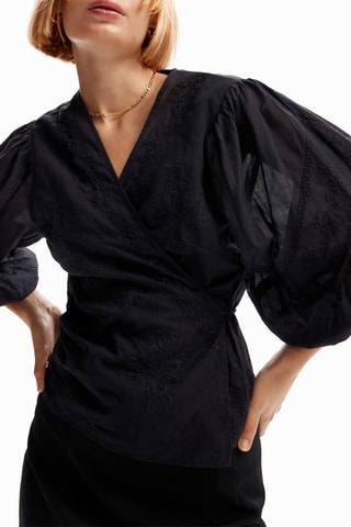 Camicia regular - Nero