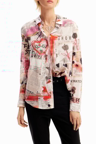 Camicia regular - Bianco