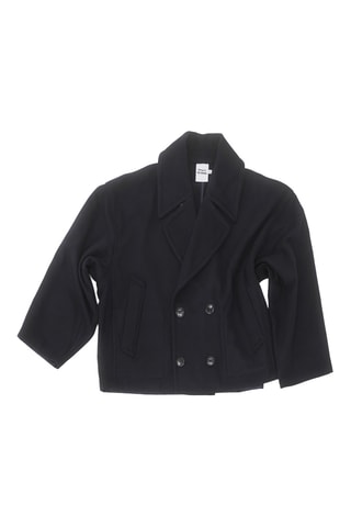 Caban oversize in lana - Navy