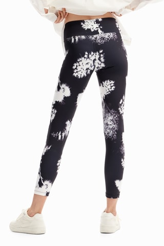 Leggings tie and dye - Nero