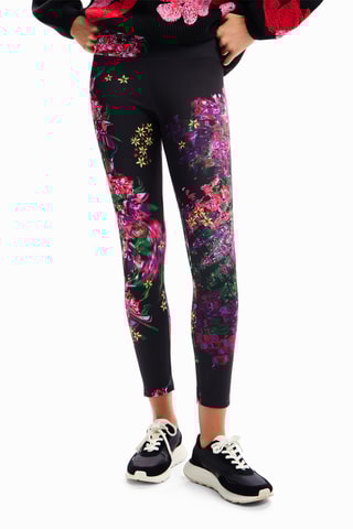 Leggings - Fucsia e nero