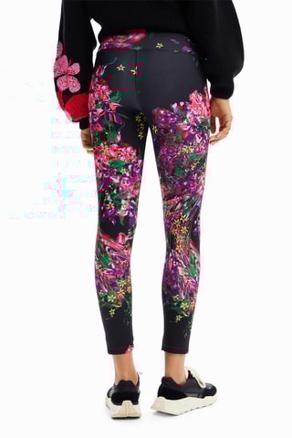 Leggings - Fucsia e nero