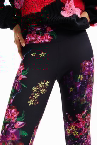 Leggings - Fucsia e nero