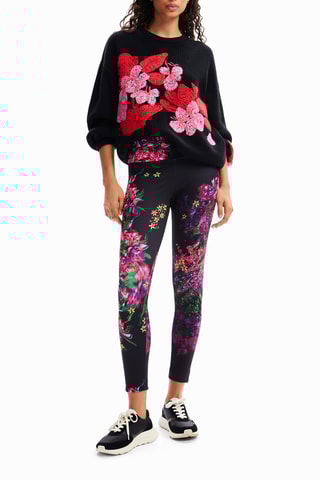 Leggings - Fucsia e nero
