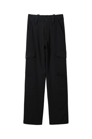Pantaloni wide legs - Nero