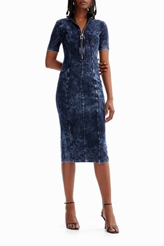 Abito a tubino - Navy melange