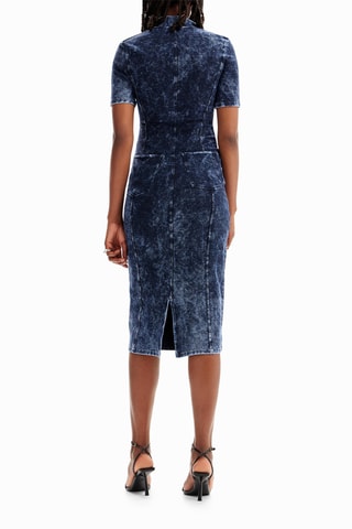 Abito a tubino - Navy melange