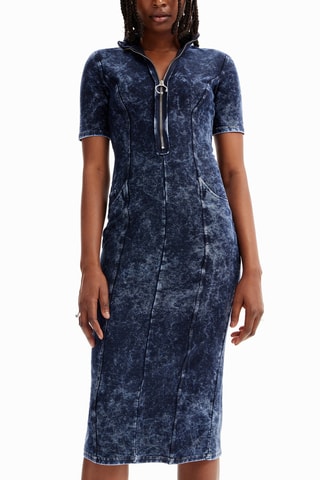 Abito a tubino - Navy melange