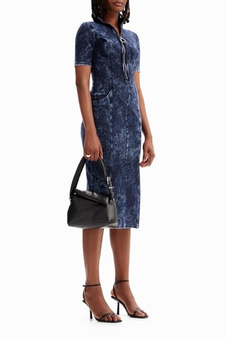 Abito a tubino - Navy melange