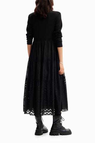 Abito effetto trompe-l’œil - Nero