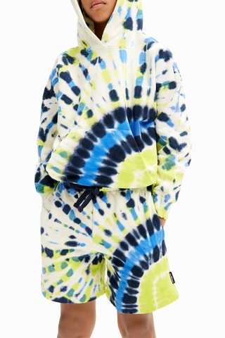 Shorts tie and dye - Bianco